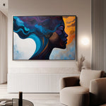 Portrait 081 Canvas Art 90 x 60 cm / Stretched on hidden frame