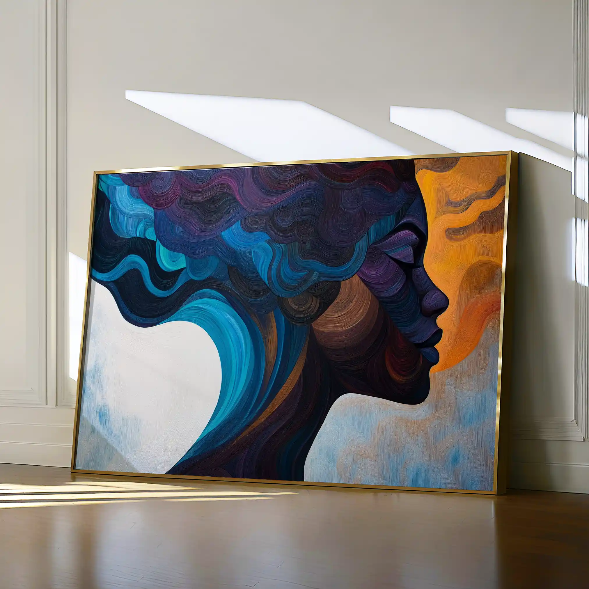 Portrait 081 Canvas Art 90 x 60 cm / Stretched on hidden frame