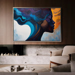 Portrait 081 Canvas Art 90 x 60 cm / Stretched on hidden frame