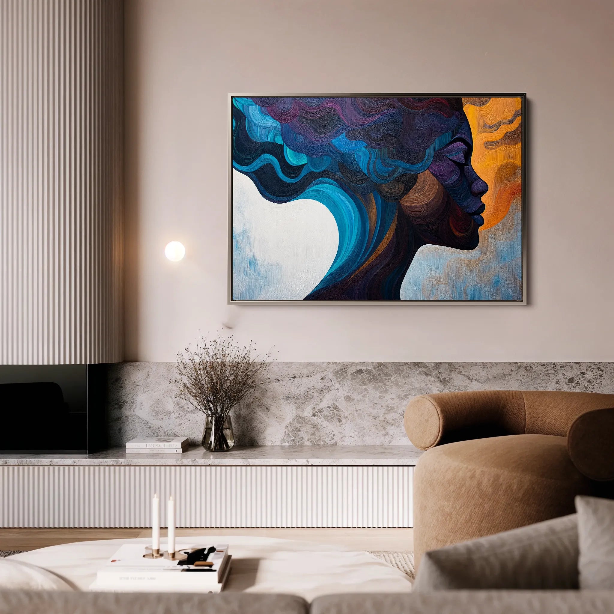 Portrait Canvas Wall Art WAD081-P 90 x 60 cm / Stretched on hidden frame