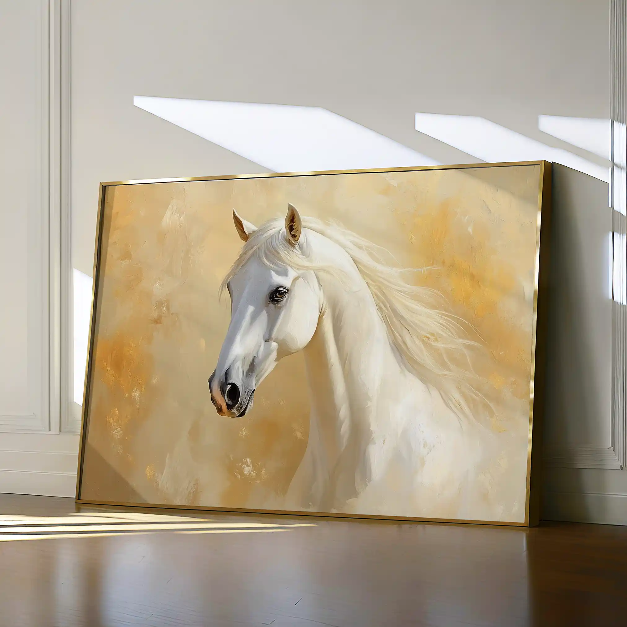 Horses 082 Canvas Art 90 x 60 cm / Stretched on hidden frame