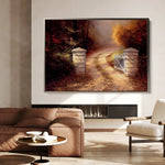 Landscape 082 Canvas Art 90 x 60 cm / Stretched on hidden frame