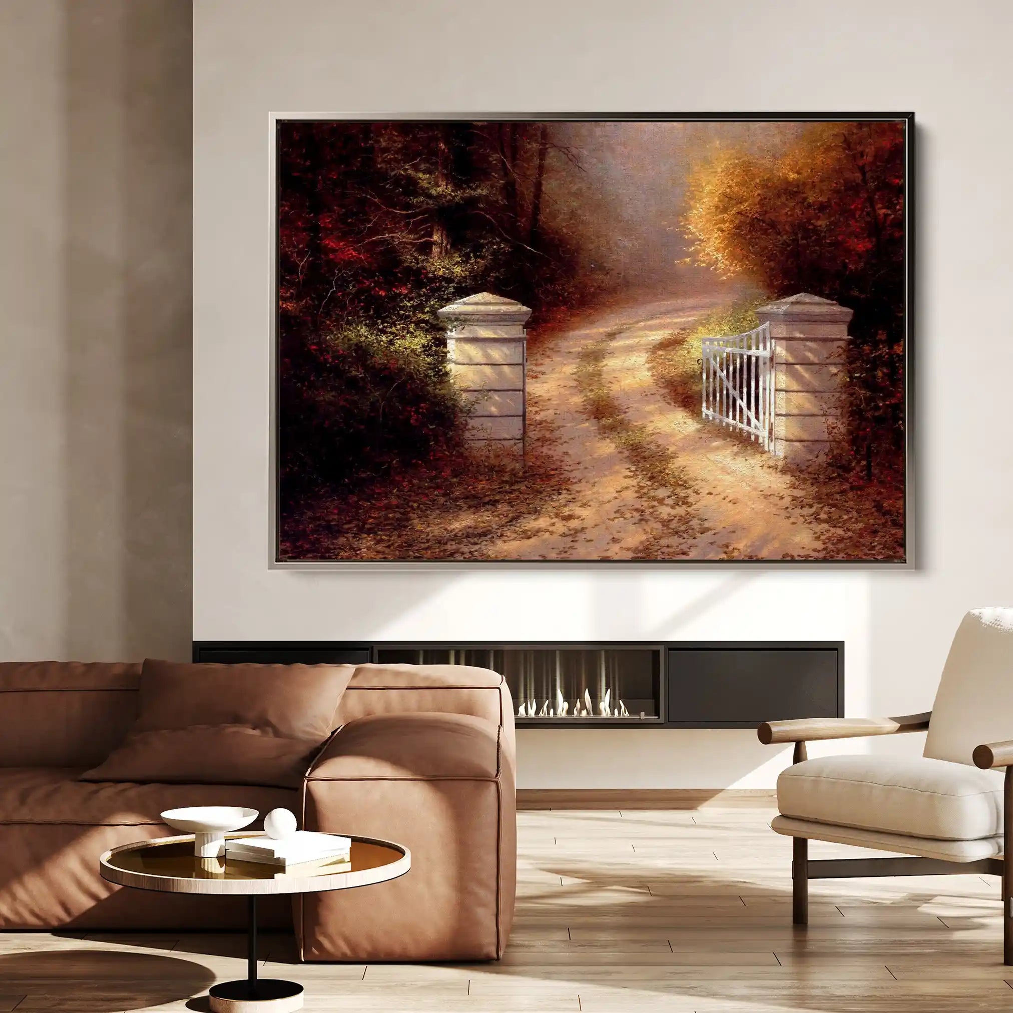 Landscape 082 Canvas Art 90 x 60 cm / Stretched on hidden frame