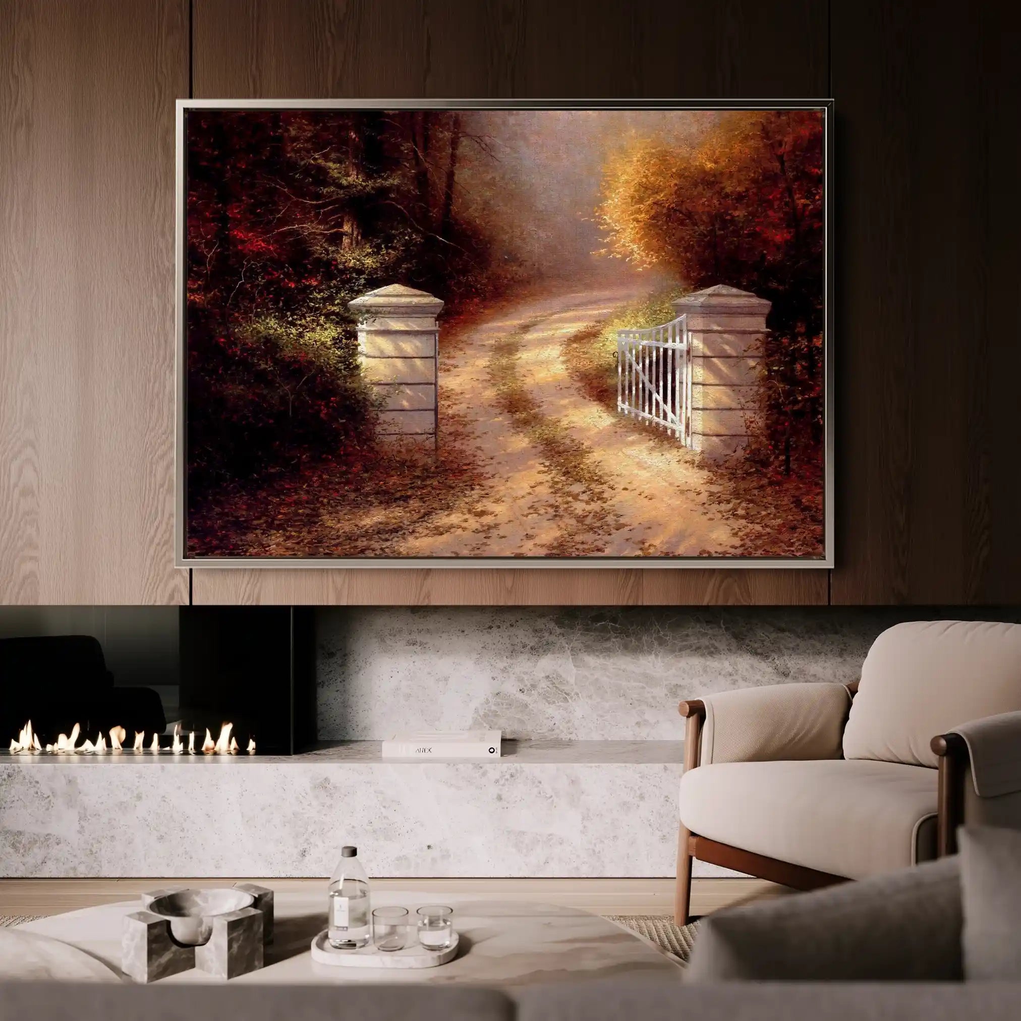 Landscape 082 Canvas Art 90 x 60 cm / Stretched on hidden frame