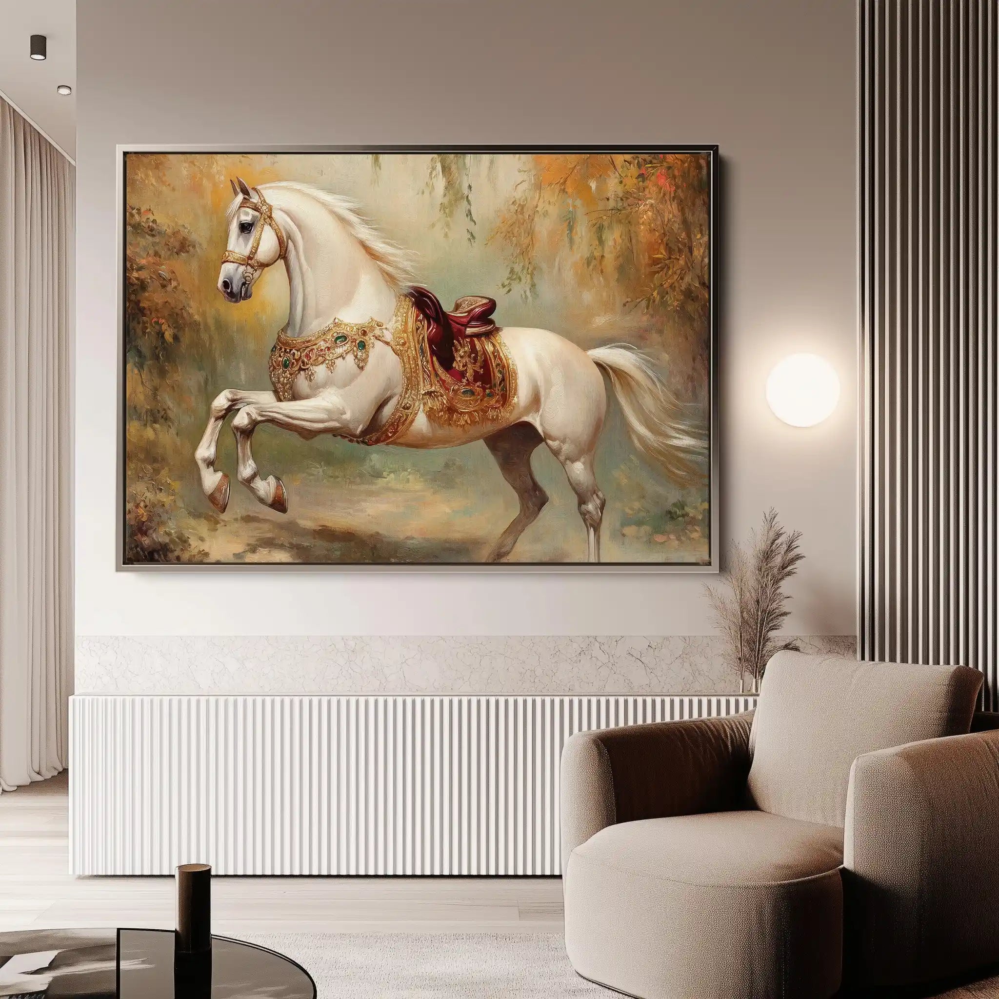 Horses 083 Canvas Art 90 x 60 cm / Stretched on hidden frame