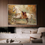 Horses 083 Canvas Art 90 x 60 cm / Stretched on hidden frame