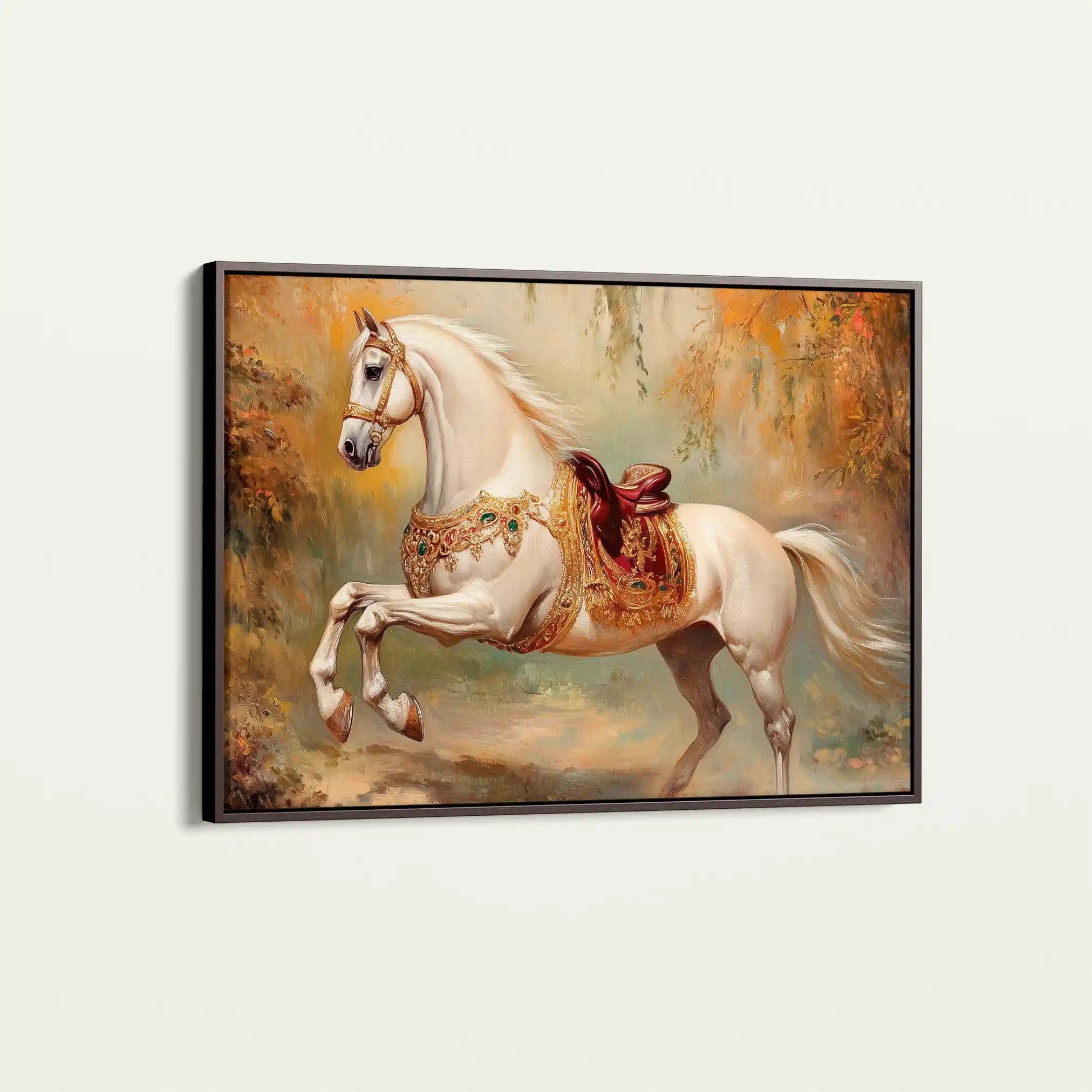 Horses 083 Canvas Art 90 x 60 cm / Stretched on hidden frame