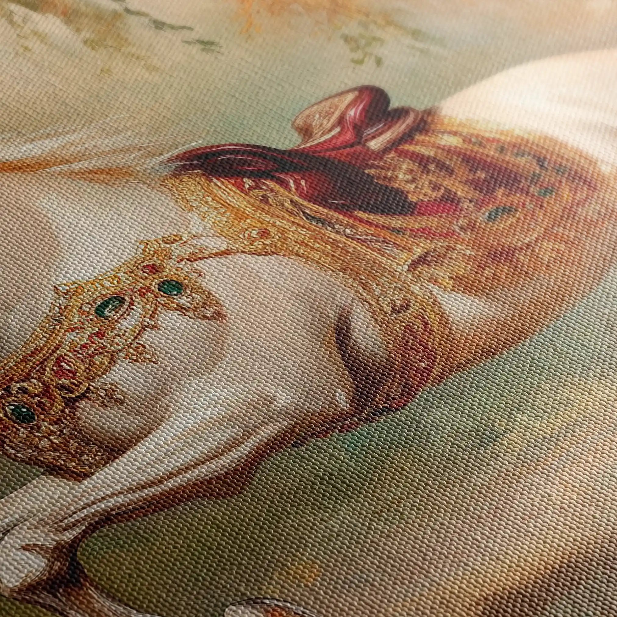 Horses 083 Canvas Art 90 x 60 cm / Stretched on hidden frame