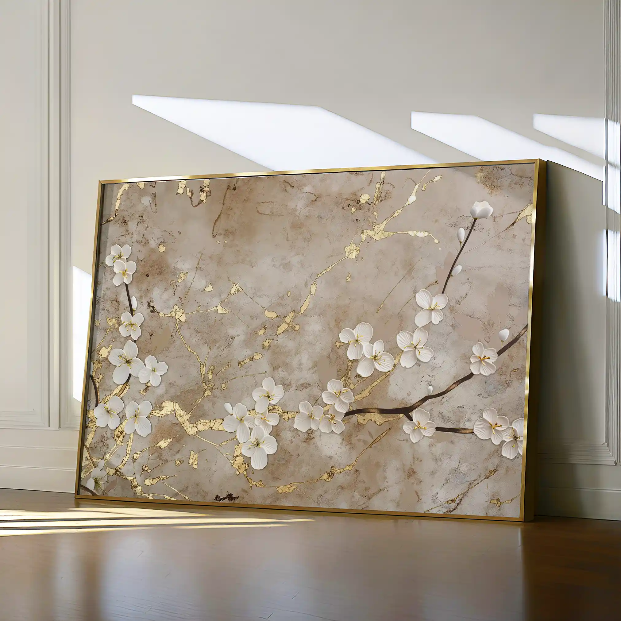 Floral Canvas Wall Art WAD084-F 90 x 60 cm / Stretched on hidden frame