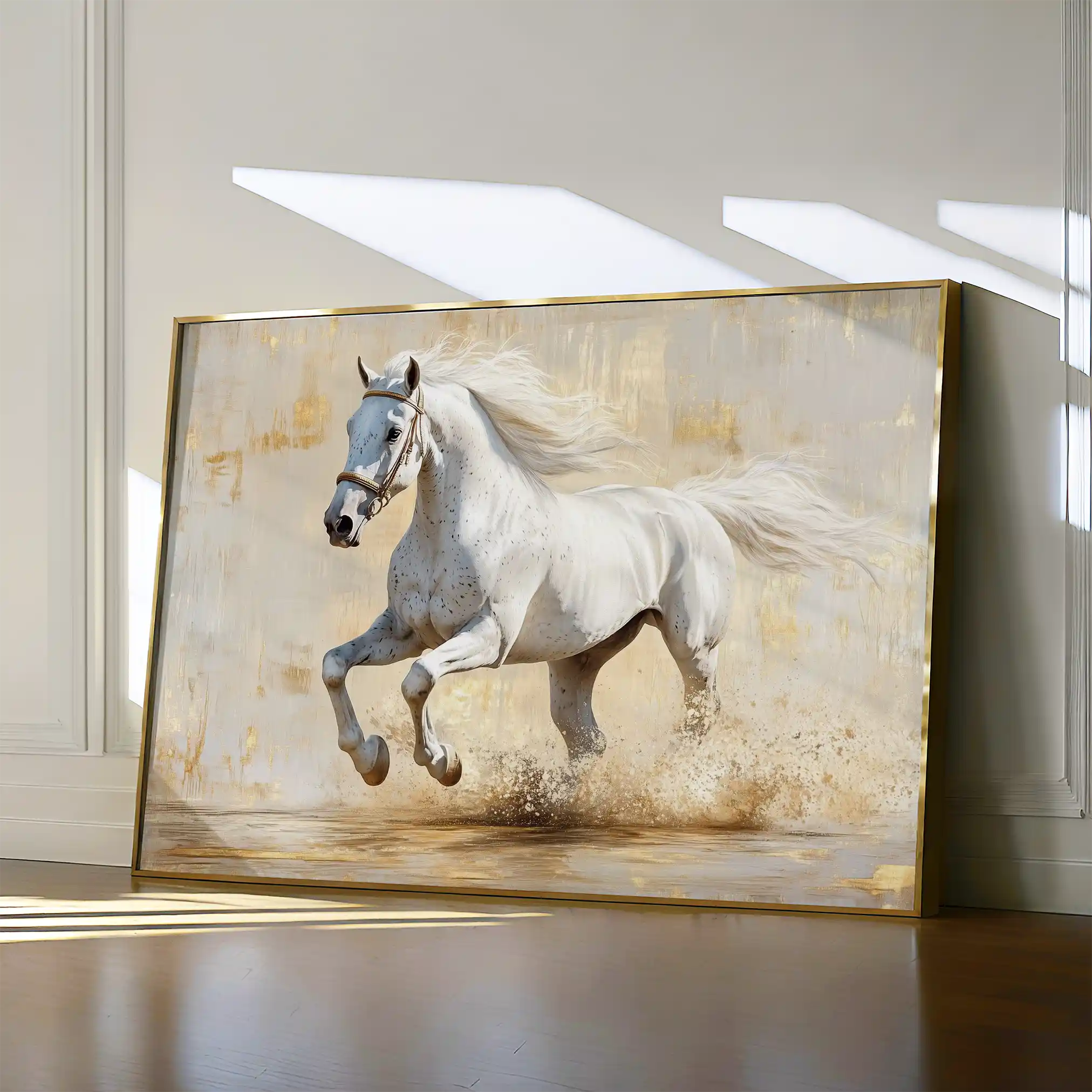 Horses 084 Canvas Art 90 x 60 cm / Stretched on hidden frame