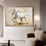 Horses 084 Canvas Art 90 x 60 cm / Stretched on hidden frame