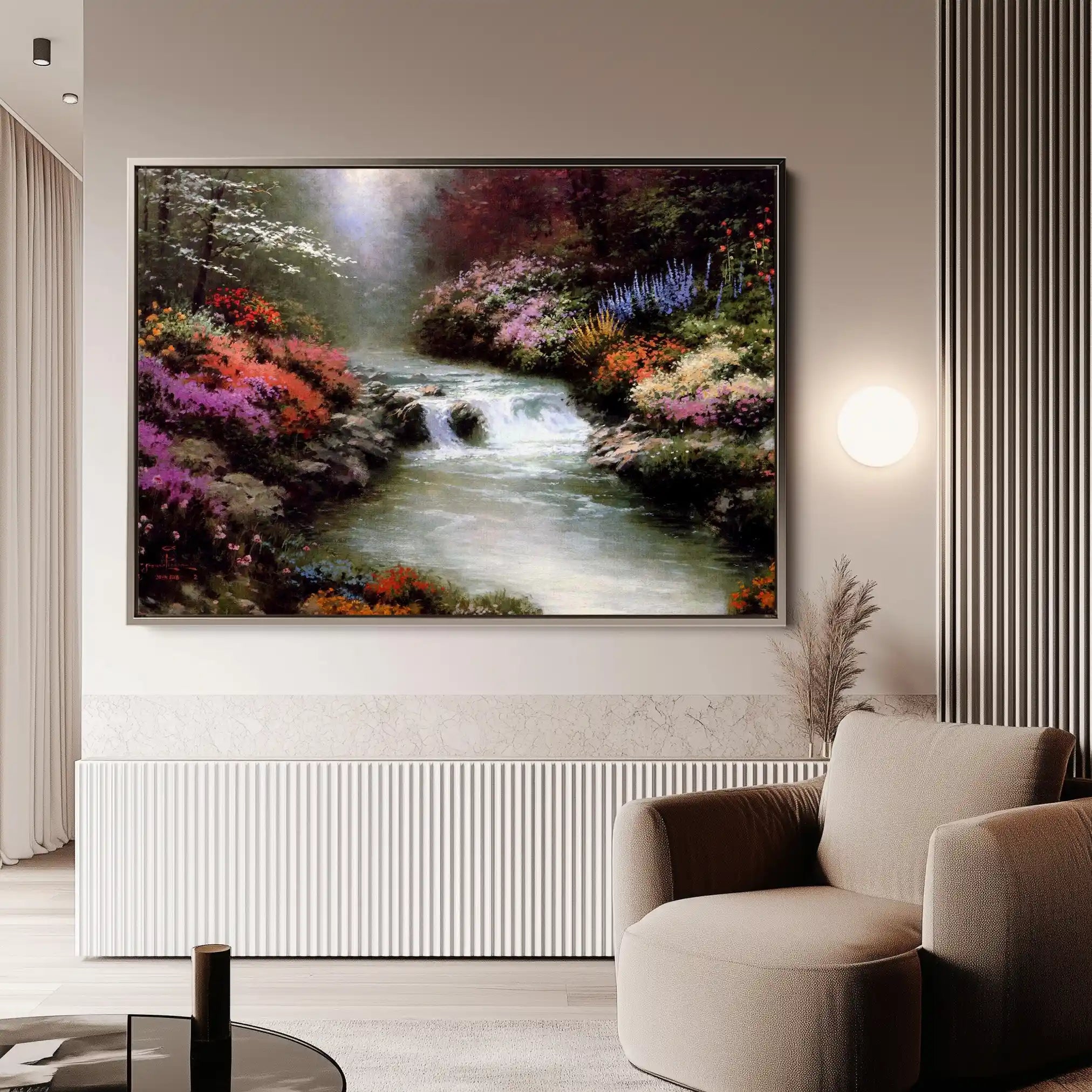 Landscape 084 Canvas Art 90 x 60 cm / Stretched on hidden frame