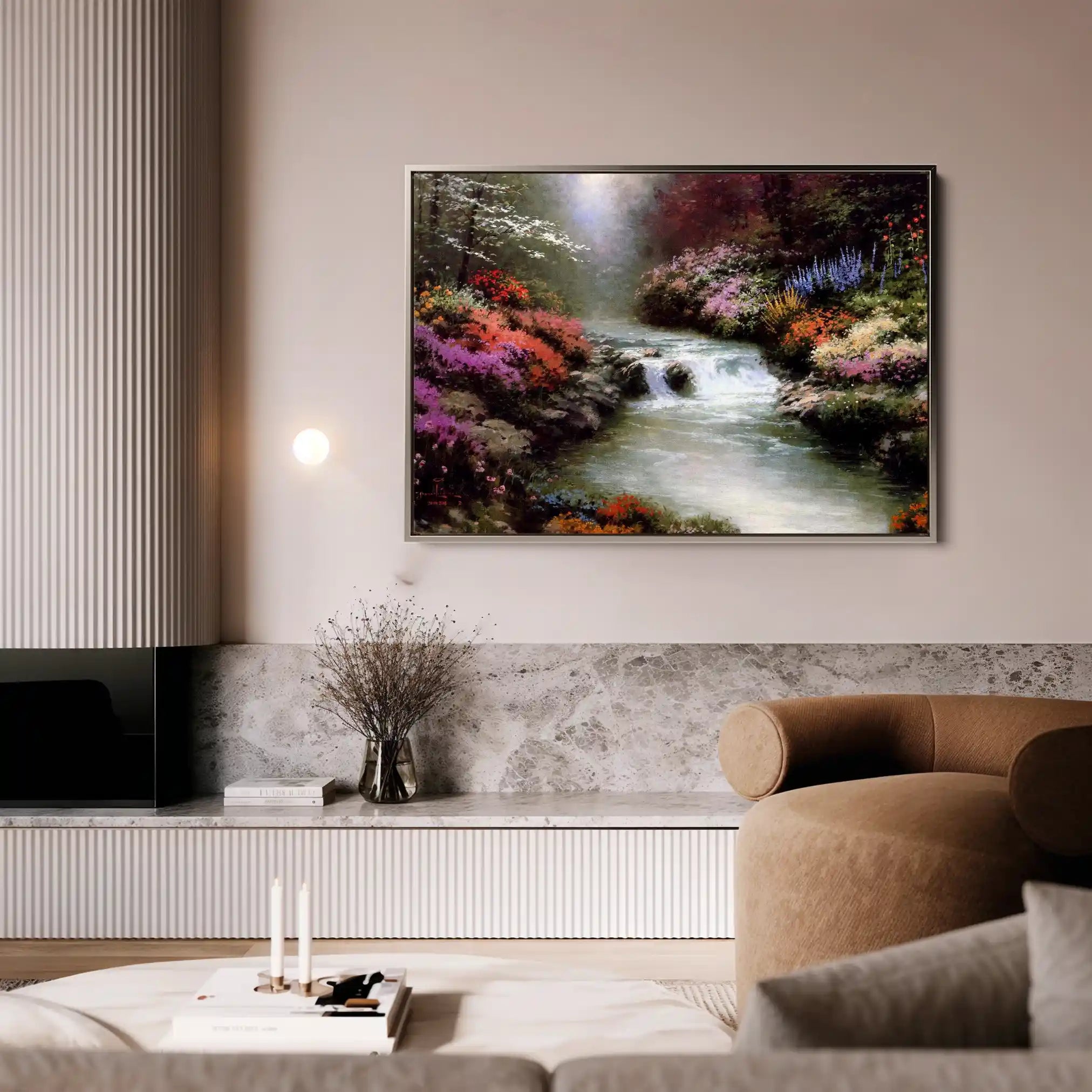 Landscape 084 Canvas Art 90 x 60 cm / Stretched on hidden frame