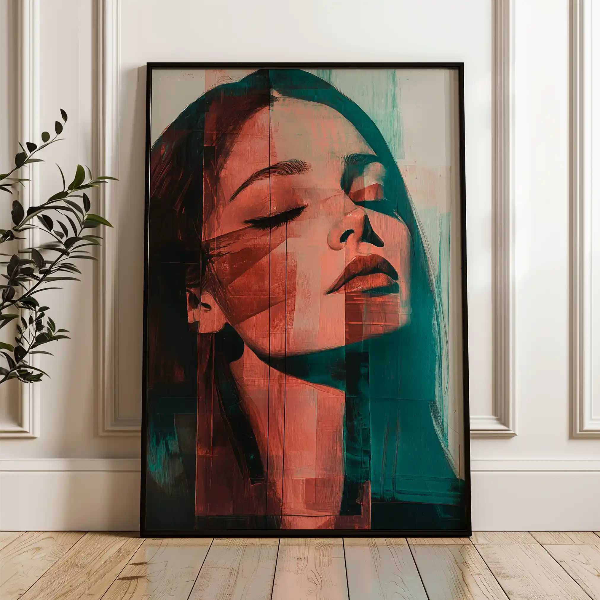 Portrait 084 Canvas Art 90 x 60 cm / Stretched on hidden frame