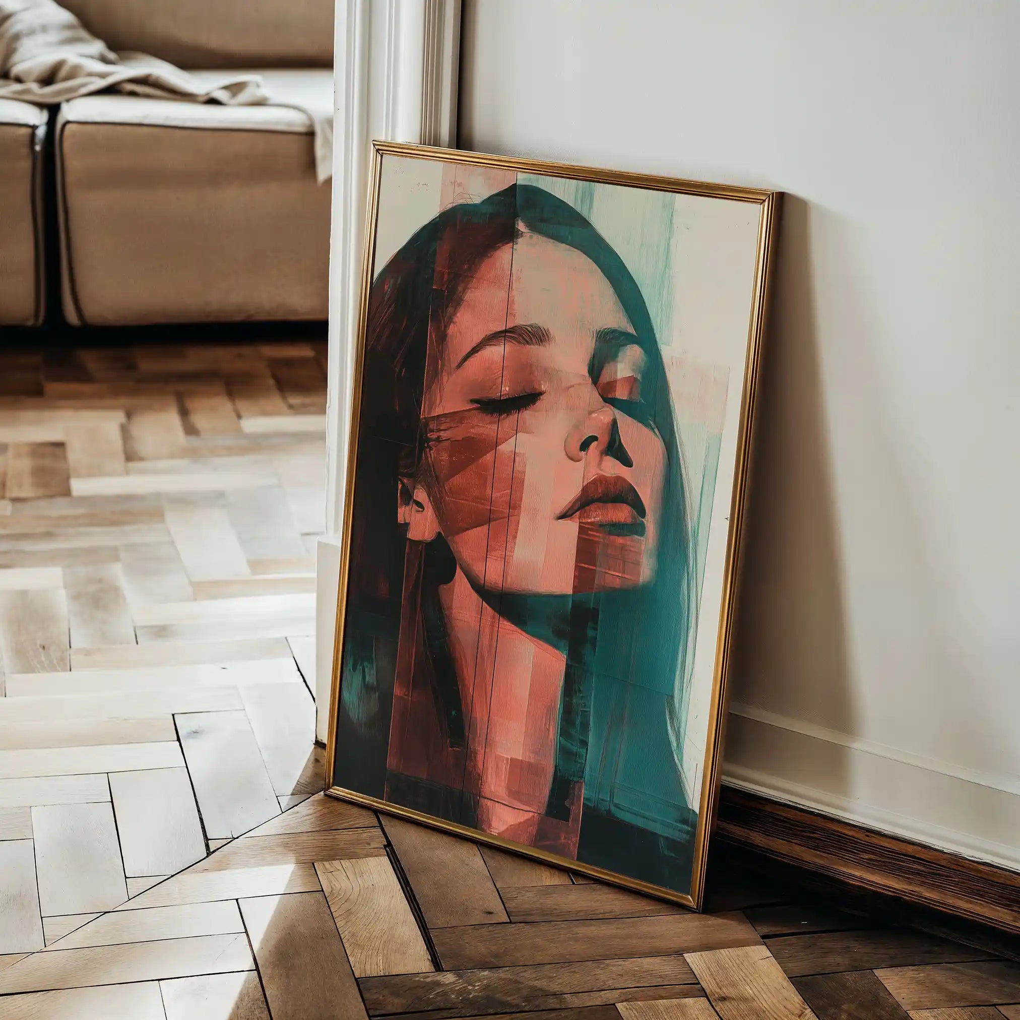 Portrait 084 Canvas Art 90 x 60 cm / Stretched on hidden frame