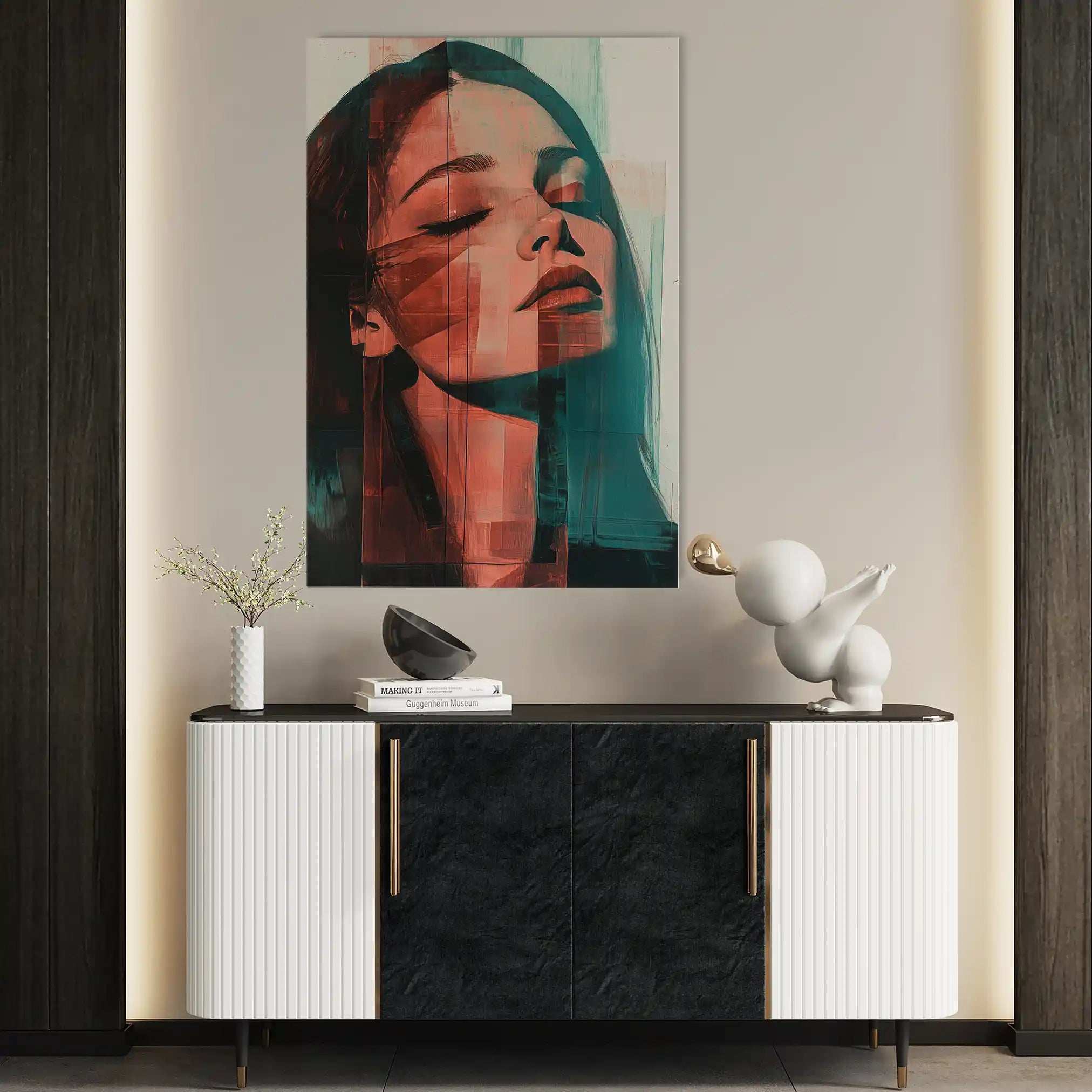 Portrait 084 Canvas Art 90 x 60 cm / Stretched on hidden frame