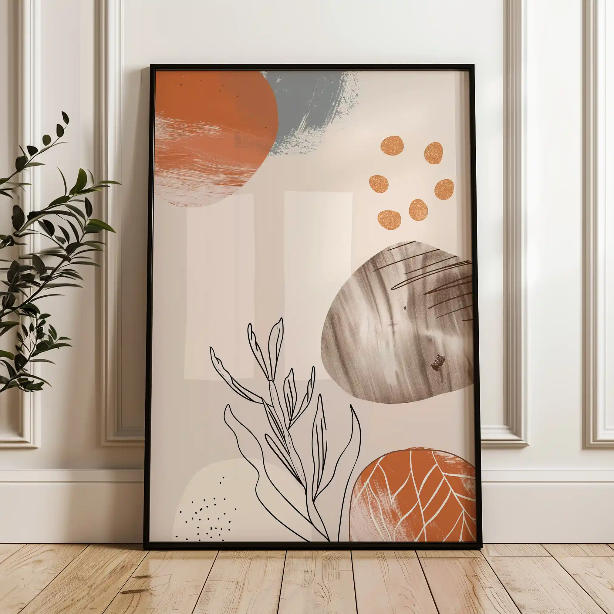 Boho 085 Canvas Art 90 x 60 cm / Stretched on hidden frame