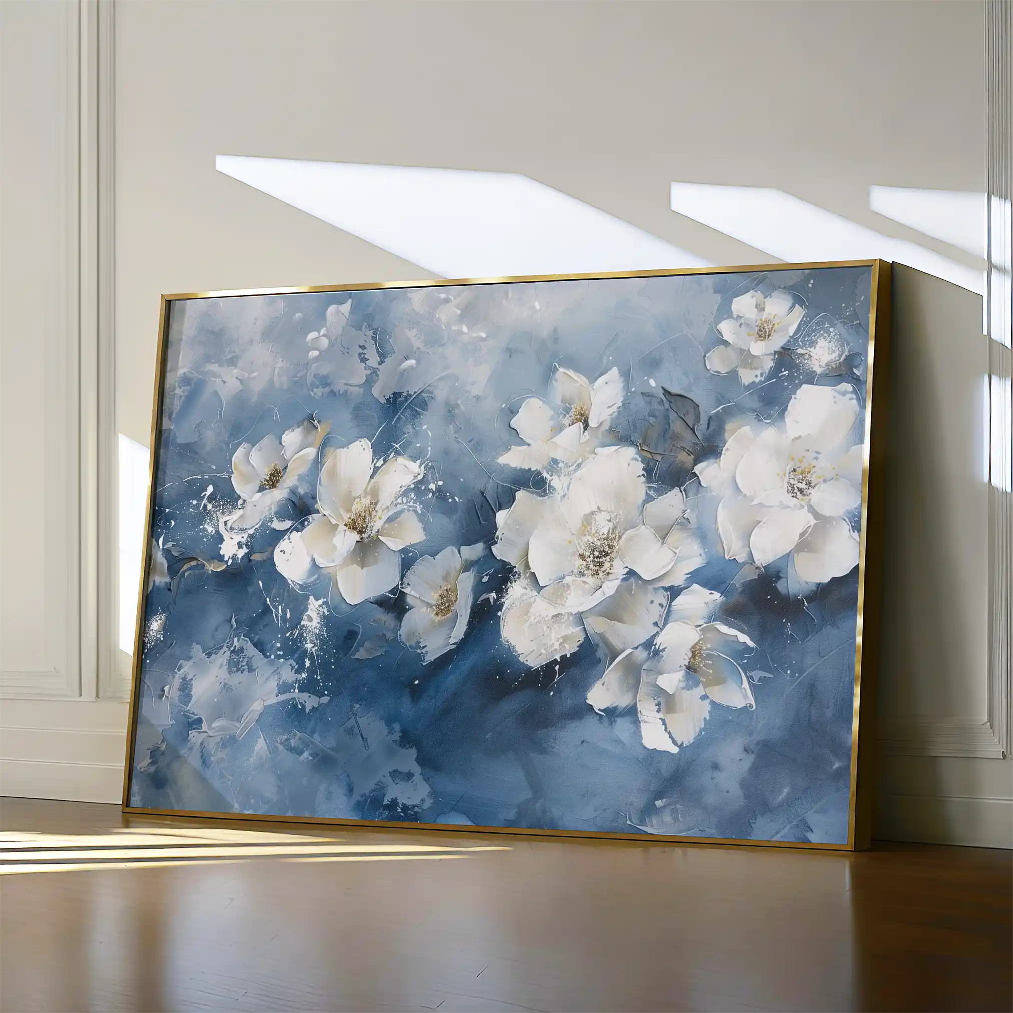 Floral Canvas Wall Art WAD085-F 90 x 60 cm / Stretched on hidden frame