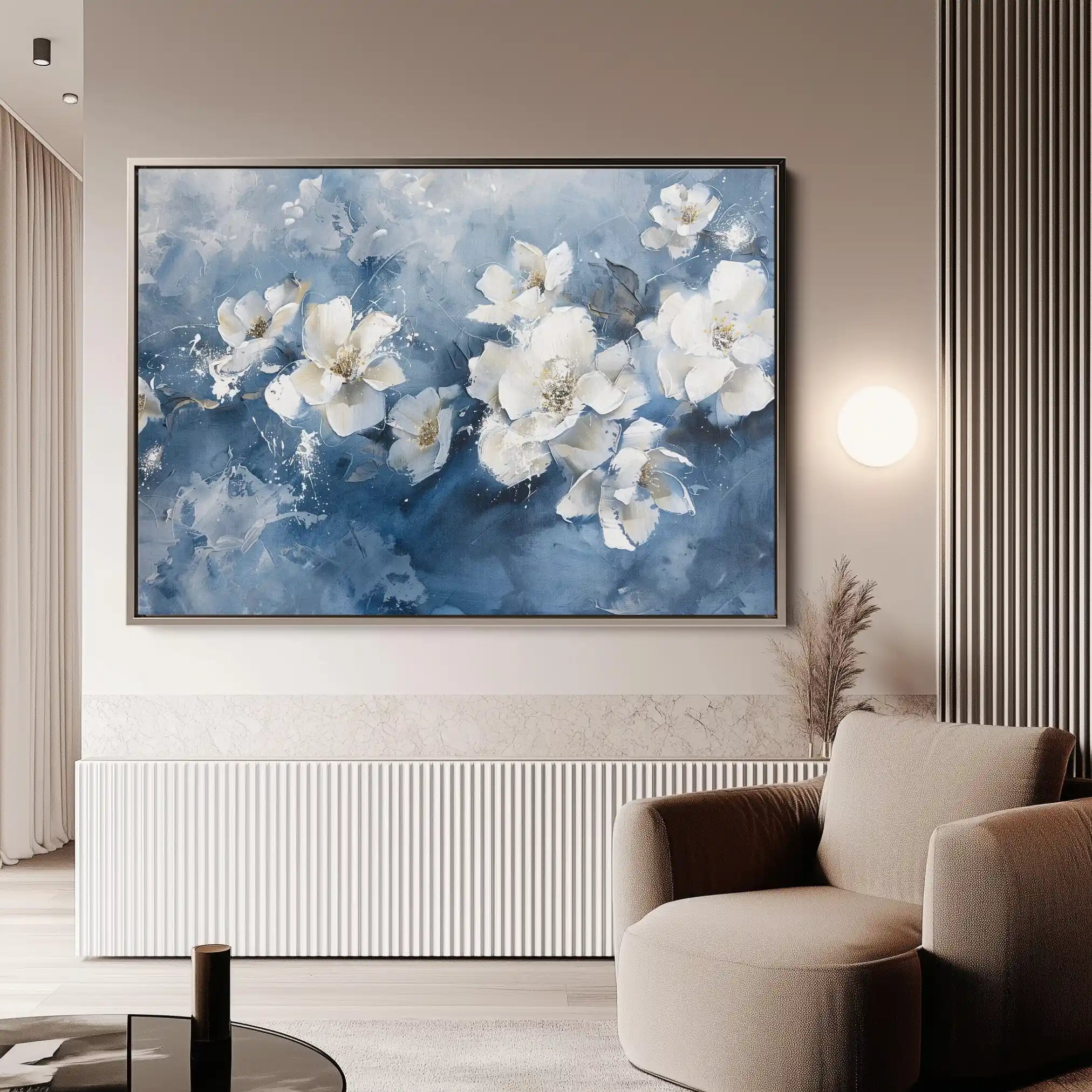 Floral Canvas Wall Art WAD085-F 90 x 60 cm / Stretched on hidden frame