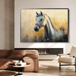 Horses 085 Canvas Art 90 x 60 cm / Stretched on hidden frame