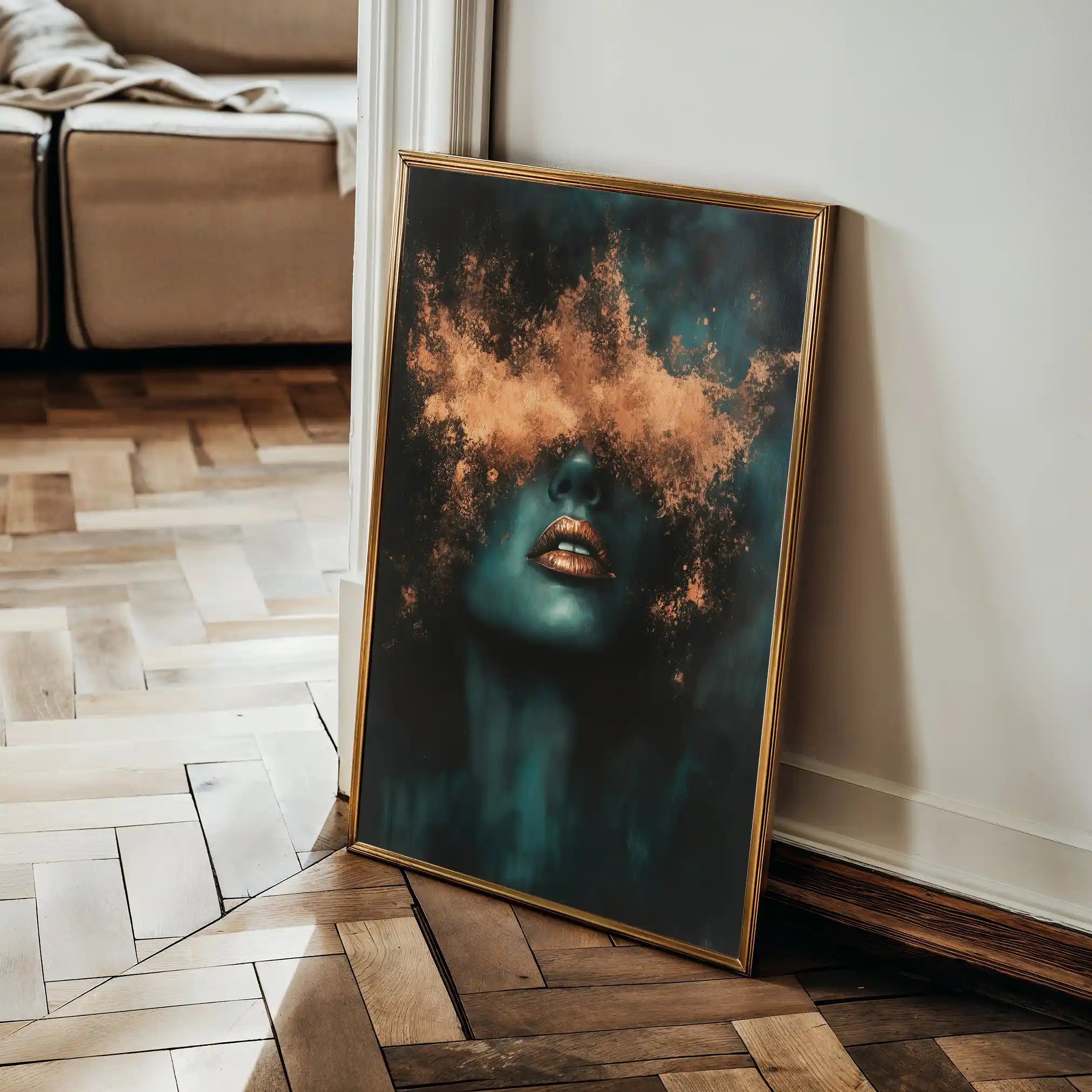 Portrait 085 Canvas Art 90 x 60 cm / Stretched on hidden frame