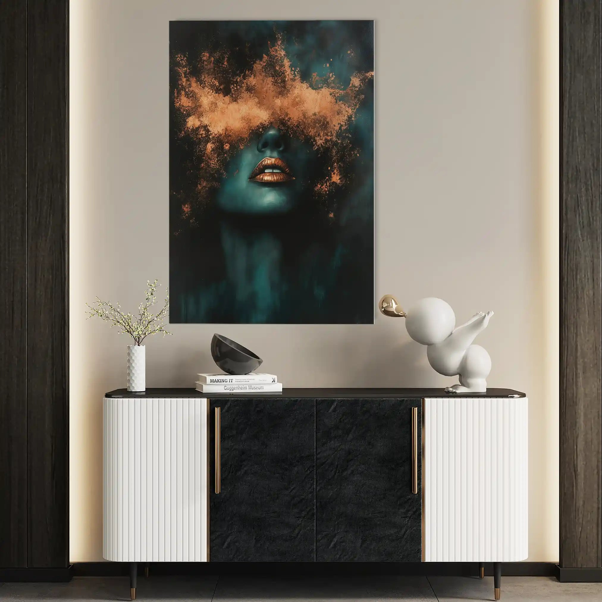 Portrait 085 Canvas Art 90 x 60 cm / Stretched on hidden frame