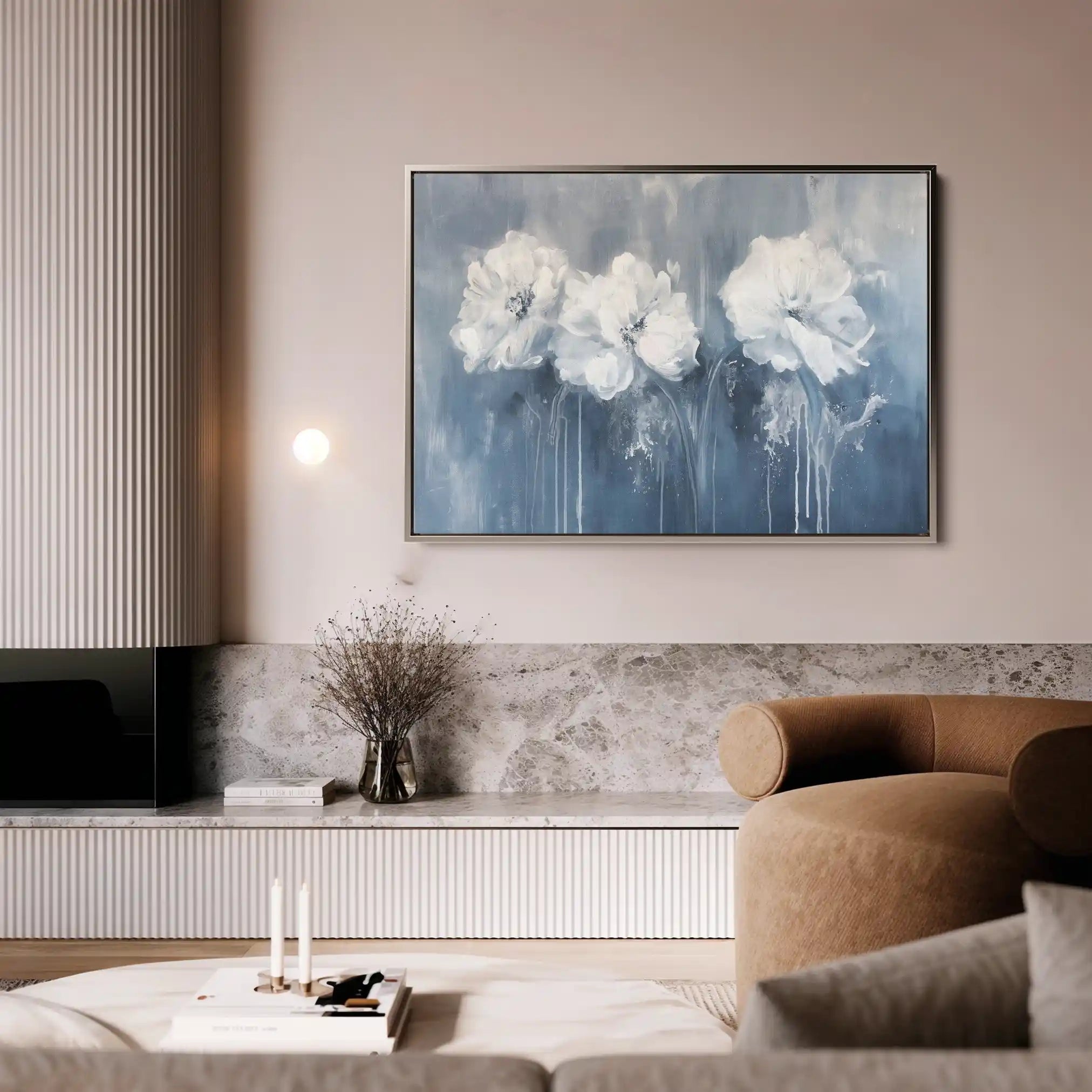 Floral Canvas Wall Art WAD086-F 90 x 60 cm / Stretched on hidden frame