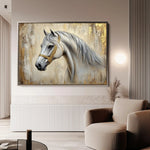 Horses 086 Canvas Art 90 x 60 cm / Stretched on hidden frame