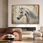 Horses 086 Canvas Art 90 x 60 cm / Stretched on hidden frame