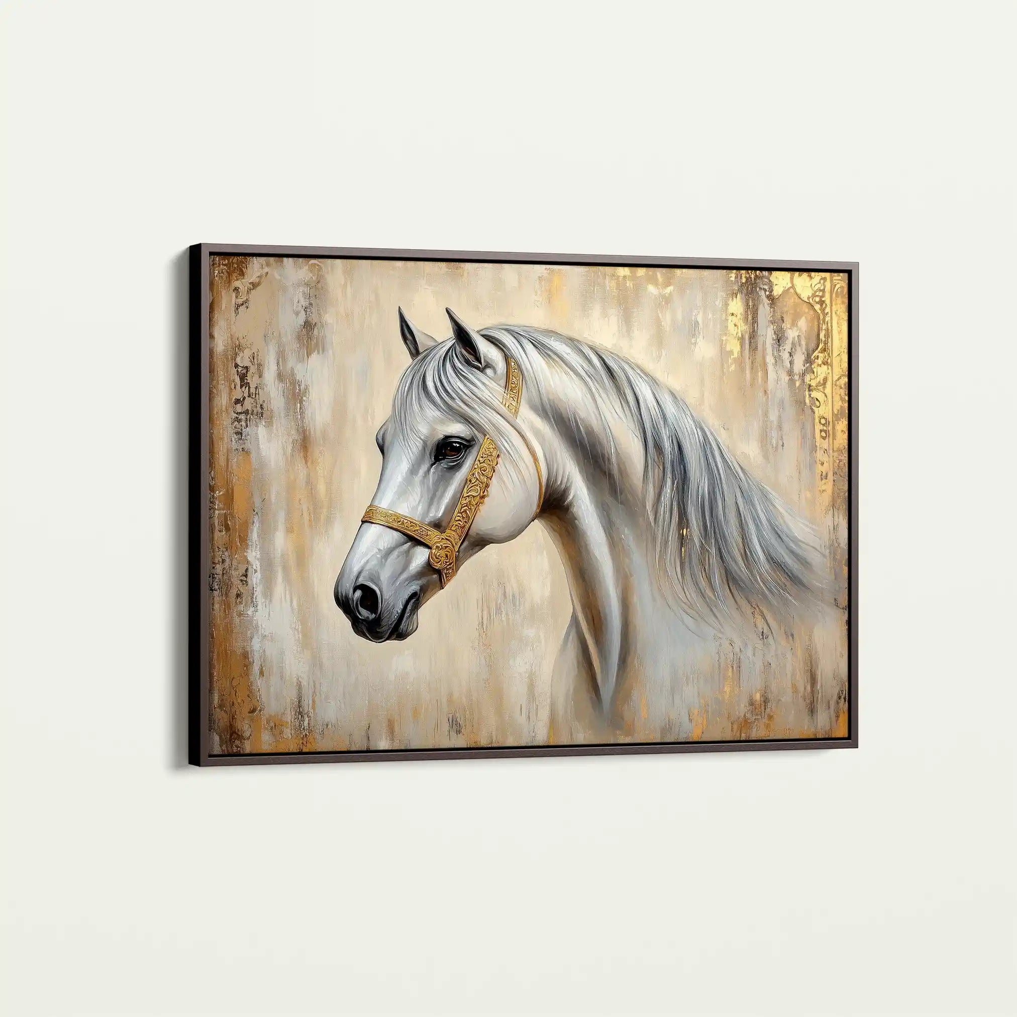 Horses 086 Canvas Art 90 x 60 cm / Stretched on hidden frame