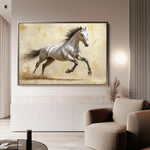 Horses 087 Canvas Art 90 x 60 cm / Stretched on hidden frame