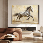 Horses 087 Canvas Art 90 x 60 cm / Stretched on hidden frame