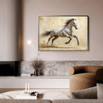 Horses 087 Canvas Art 90 x 60 cm / Stretched on hidden frame