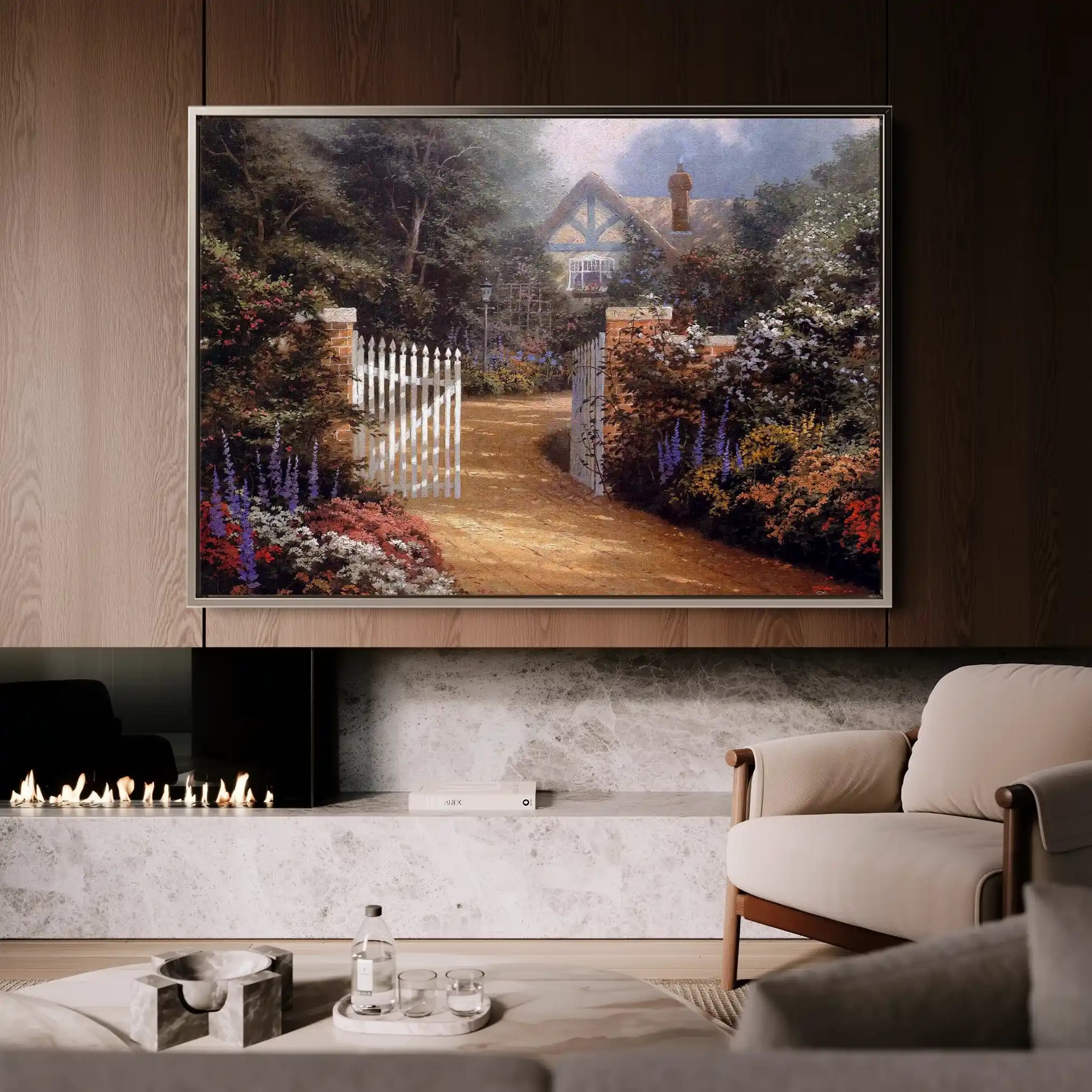 Landscape 087 Canvas Art 90 x 60 cm / Stretched on hidden frame