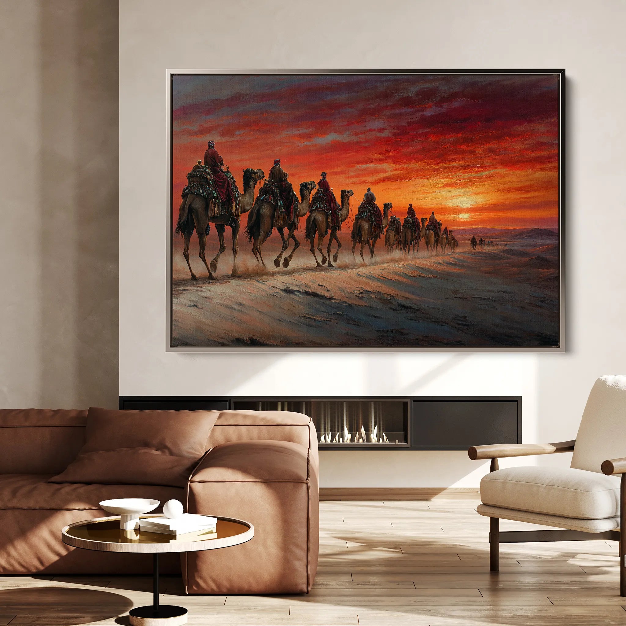 Orientalist Canvas Wall Art WAD087-OR 90 x 60 cm / Stretched on hidden frame