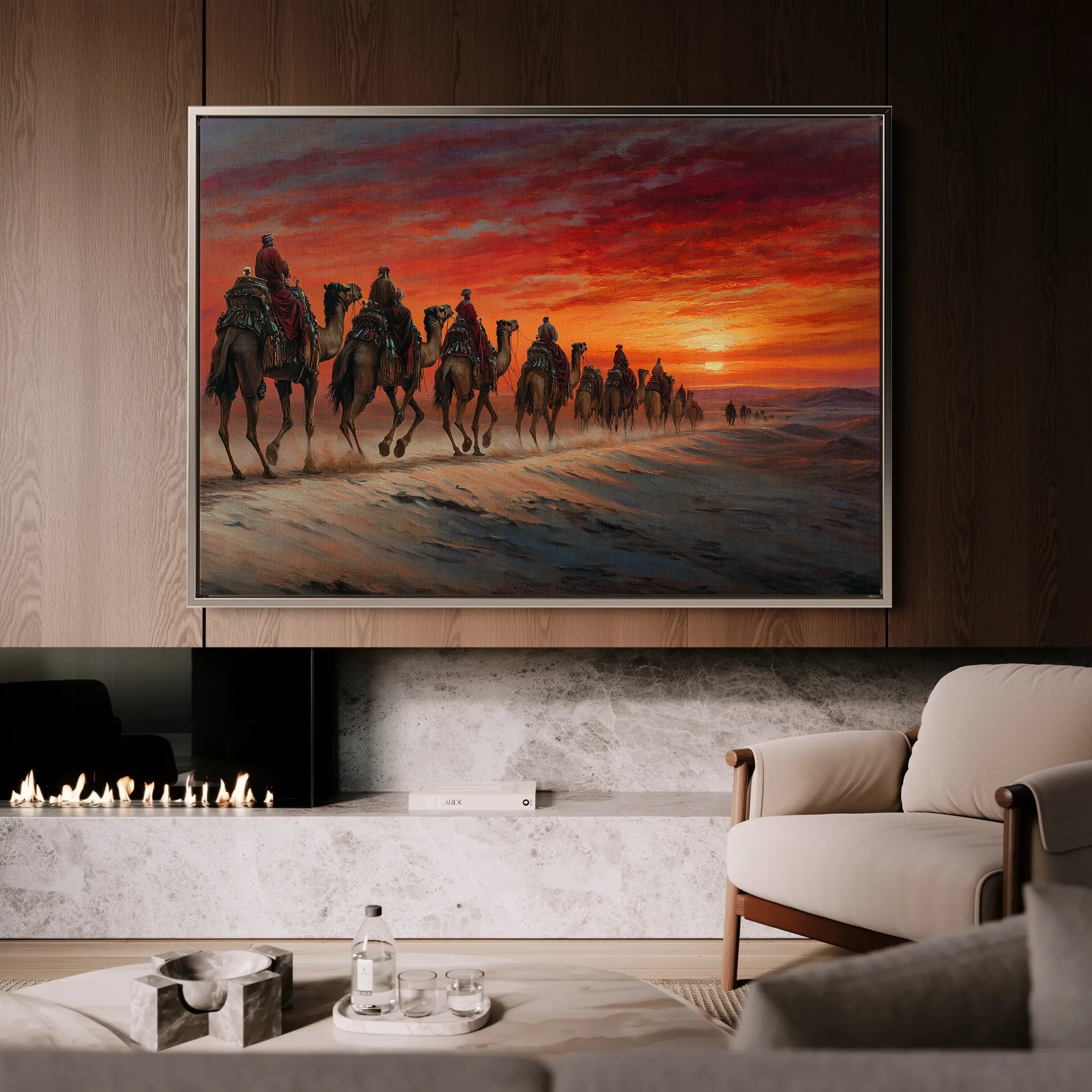 Orientalist Canvas Wall Art WAD087-OR 90 x 60 cm / Stretched on hidden frame