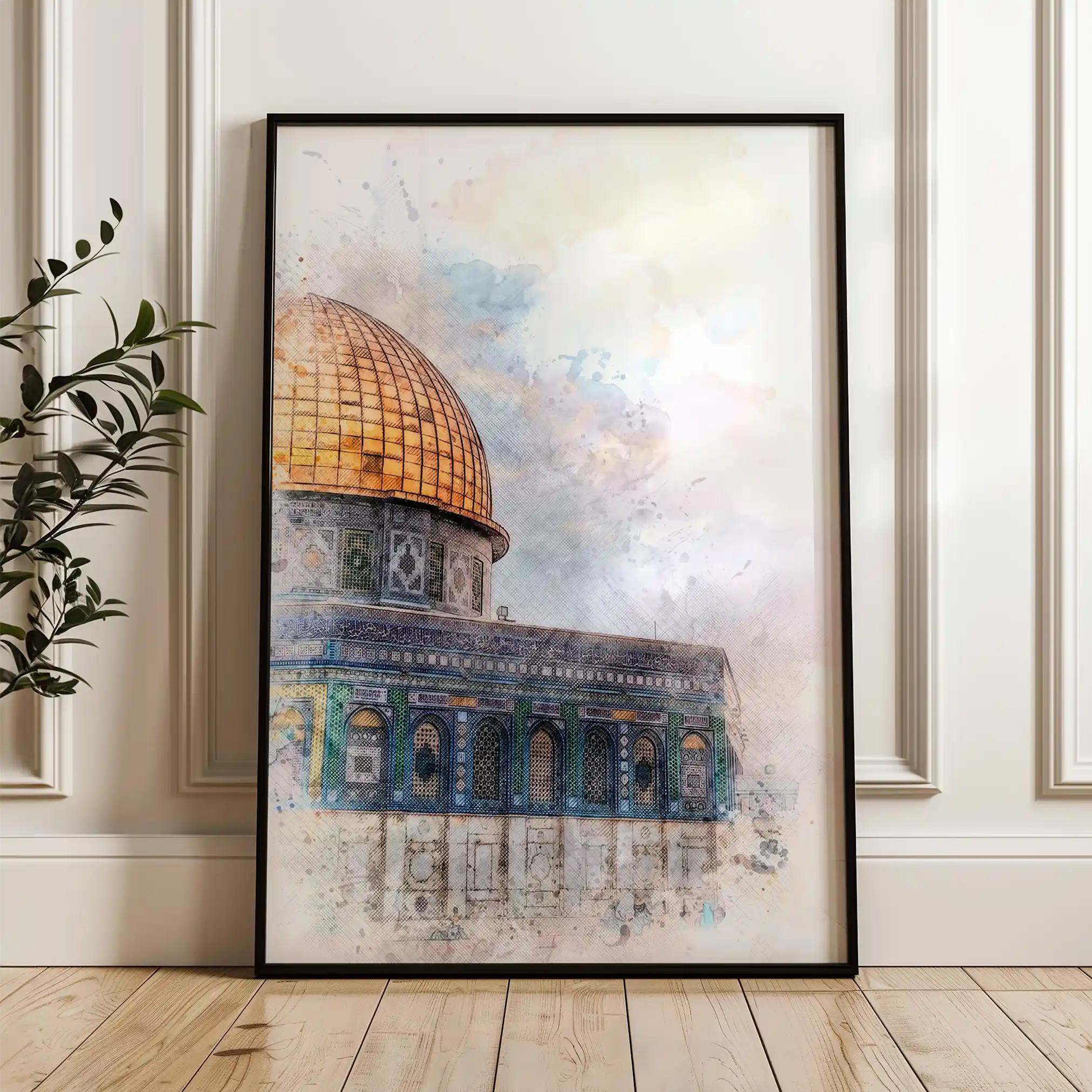 Palestine 087 Canvas Art 90 x 60 cm / Stretched on hidden frame