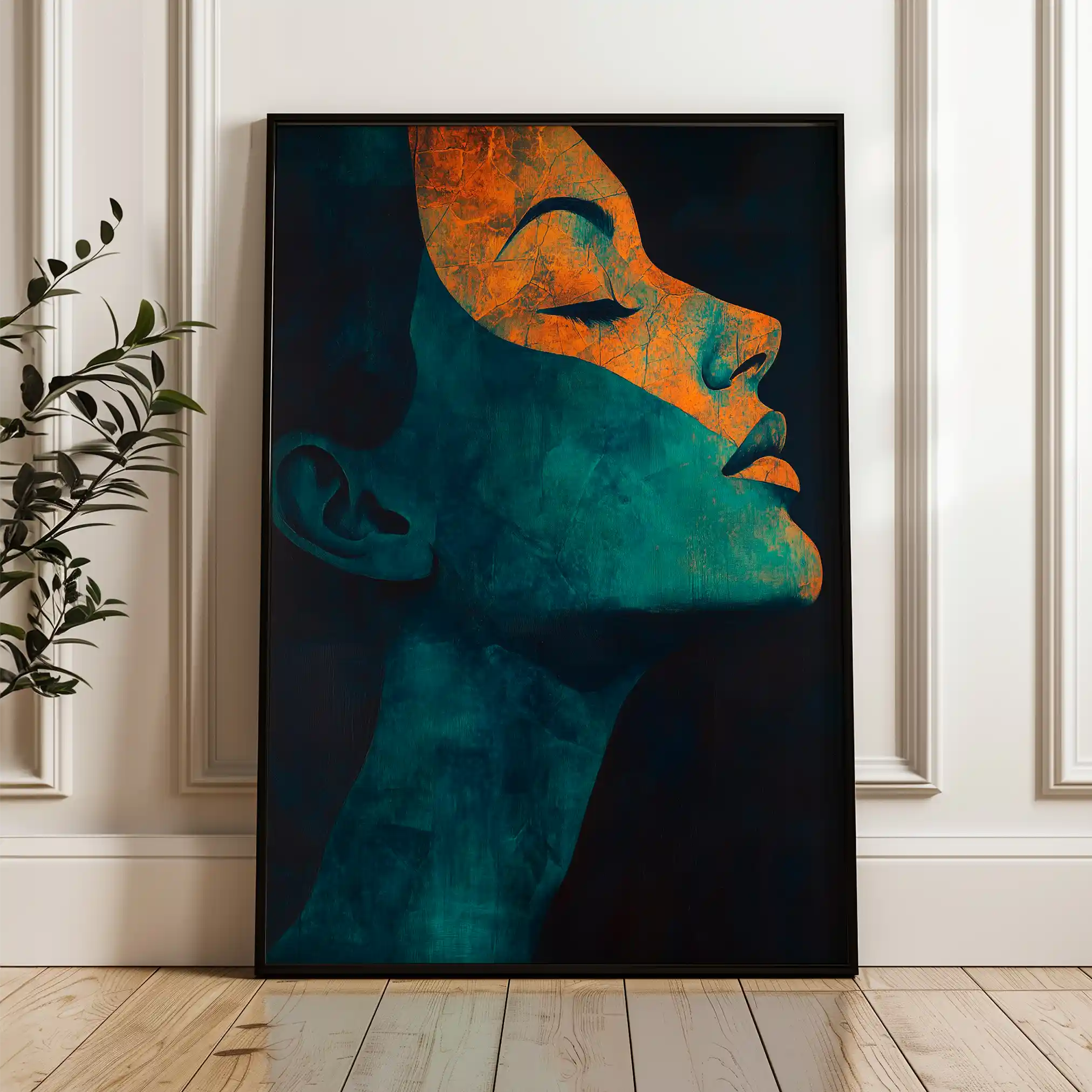 Portrait 087 Canvas Art 90 x 60 cm / Stretched on hidden frame