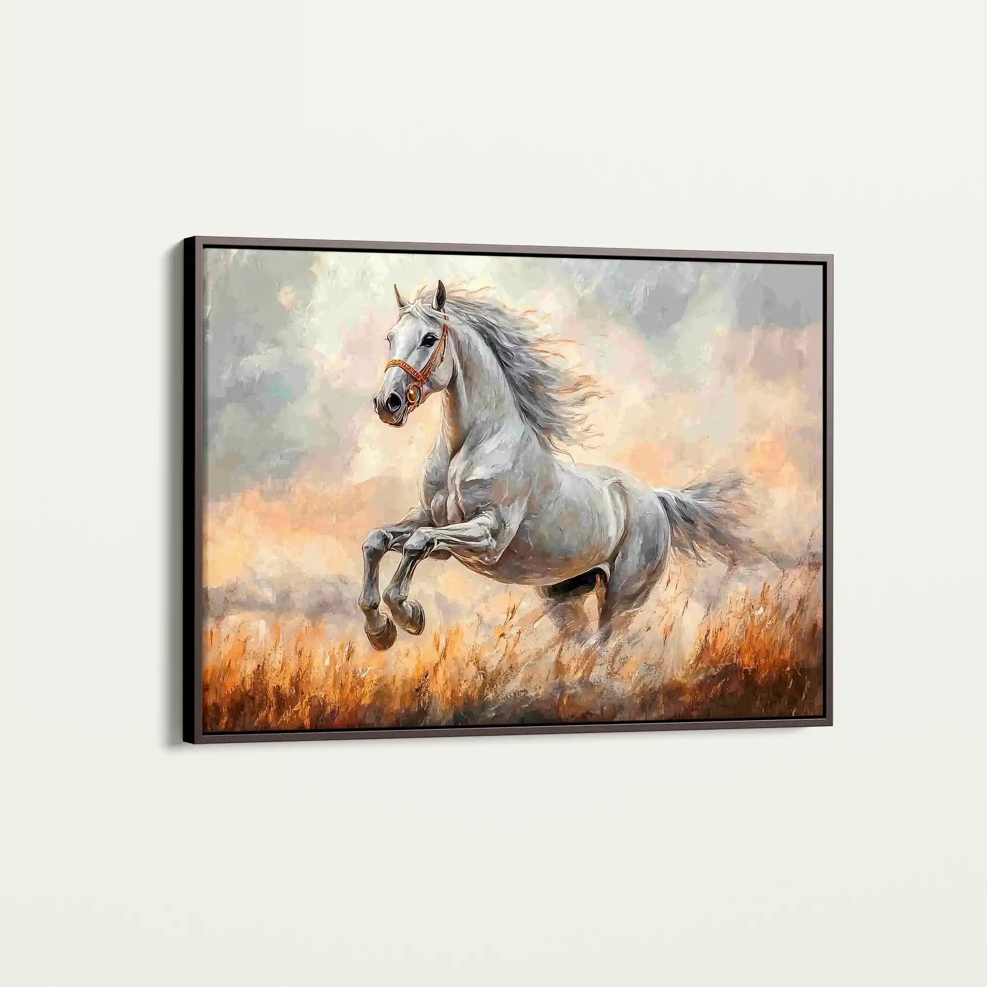 Horses 088 Canvas Art 90 x 60 cm / Stretched on hidden frame