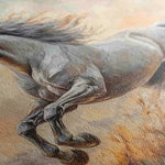 Horses 088 Canvas Art 90 x 60 cm / Stretched on hidden frame