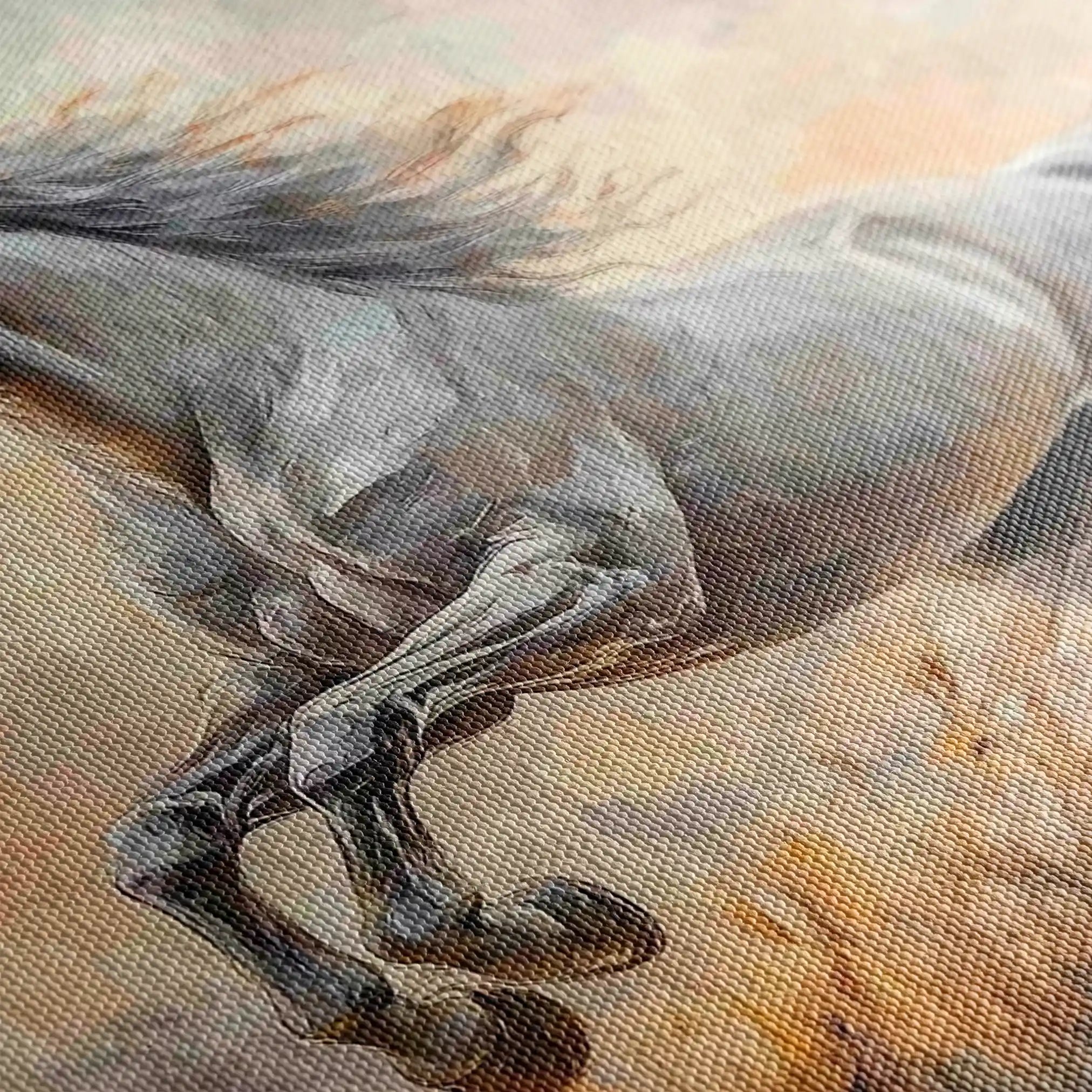 Horses 088 Canvas Art 90 x 60 cm / Stretched on hidden frame