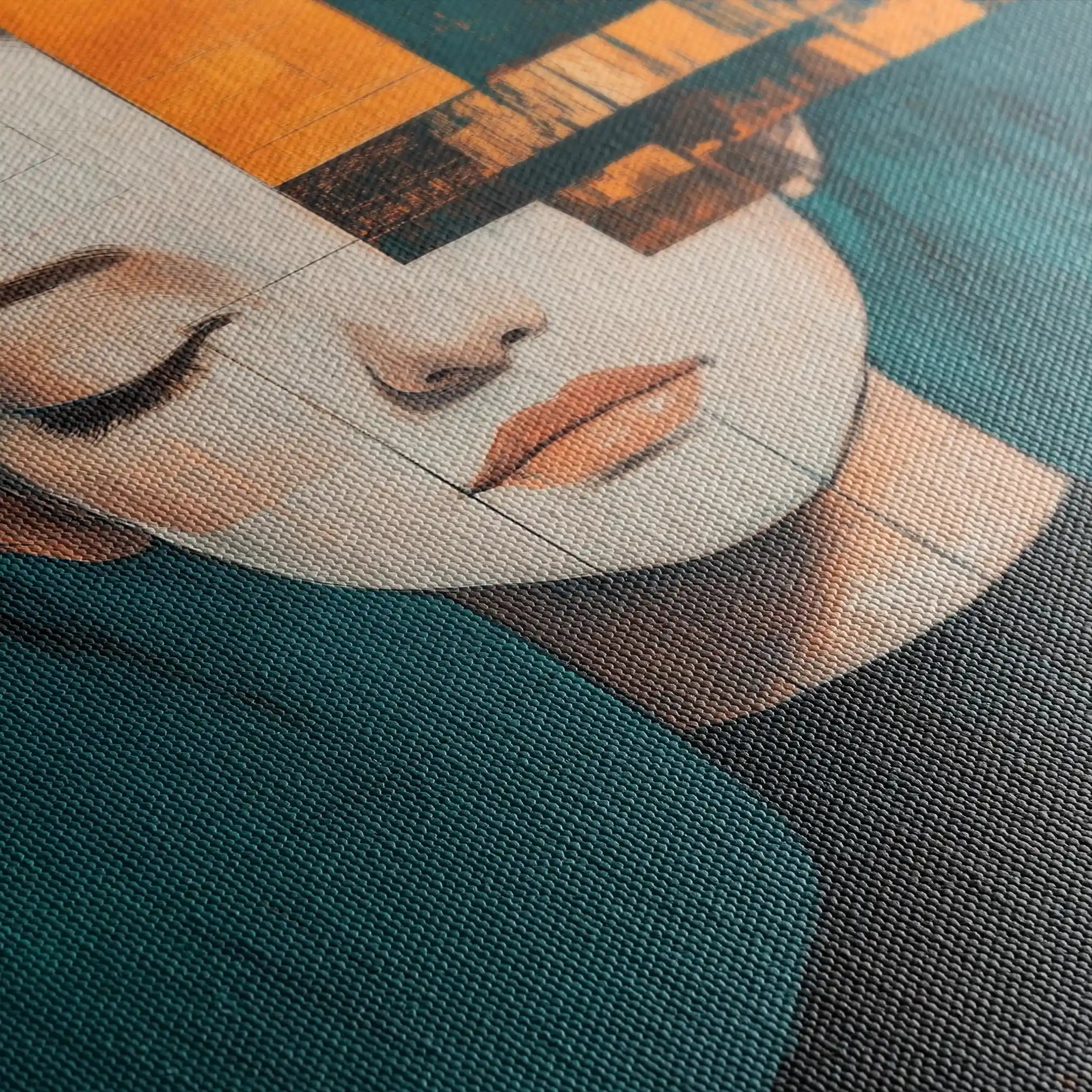 Portrait 088 Canvas Art 90 x 60 cm / Stretched on hidden frame