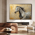 Horses 089 Canvas Art 90 x 60 cm / Stretched on hidden frame