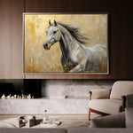 Horses 089 Canvas Art 90 x 60 cm / Stretched on hidden frame