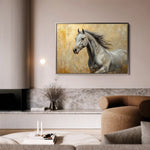 Horses 089 Canvas Art 90 x 60 cm / Stretched on hidden frame