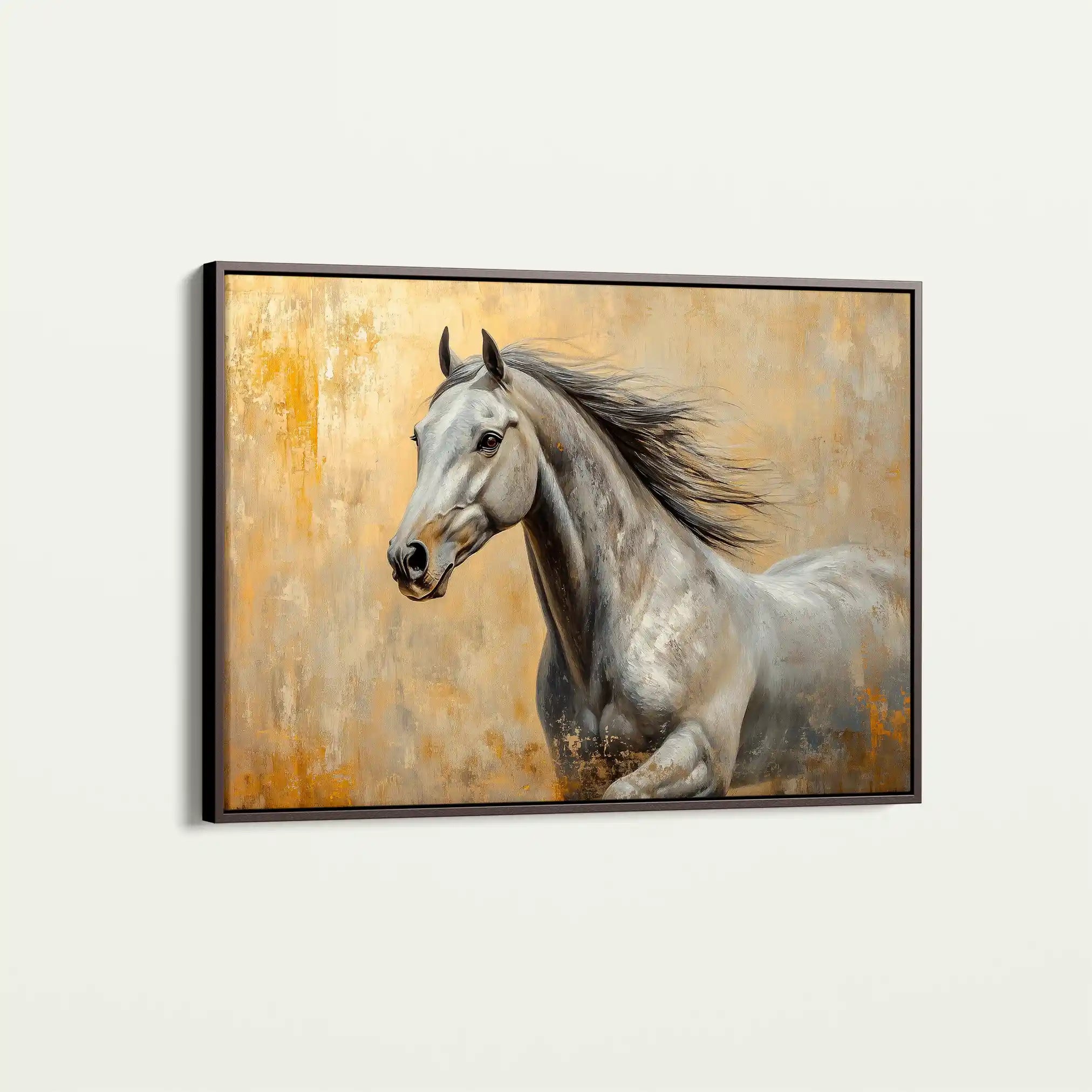 Horses 089 Canvas Art 90 x 60 cm / Stretched on hidden frame