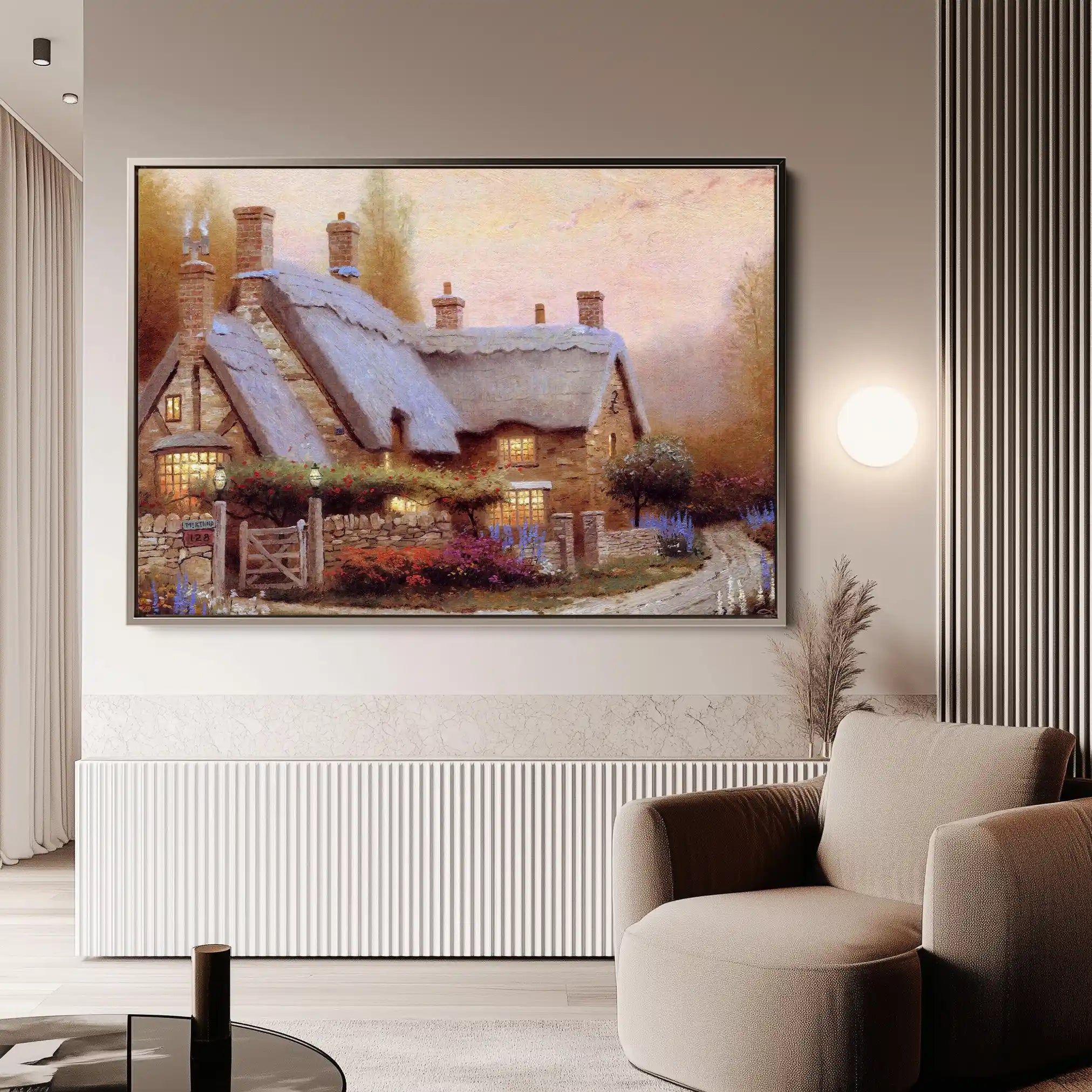 Landscape 089 Canvas Art 90 x 60 cm / Stretched on hidden frame