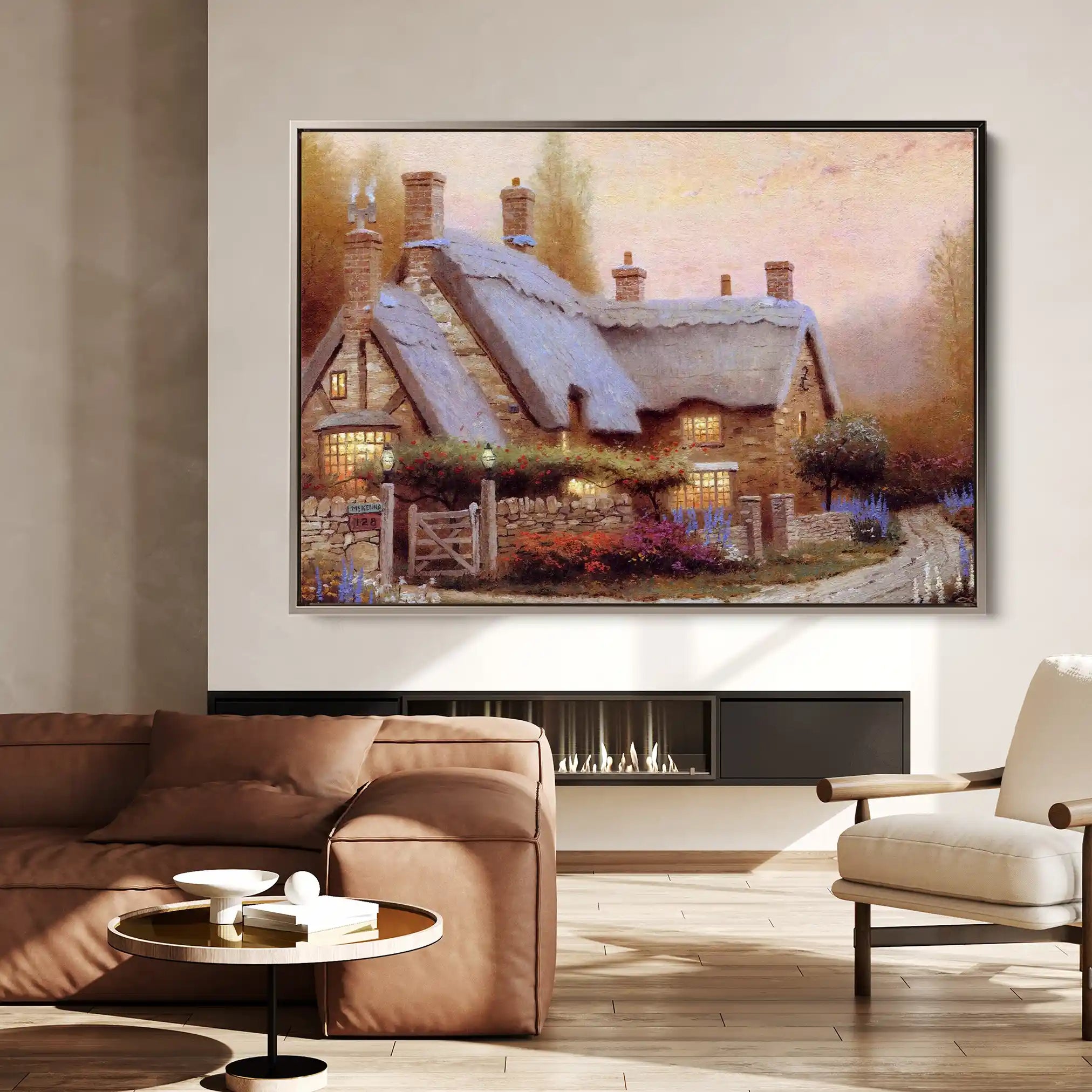 Landscape 089 Canvas Art 90 x 60 cm / Stretched on hidden frame