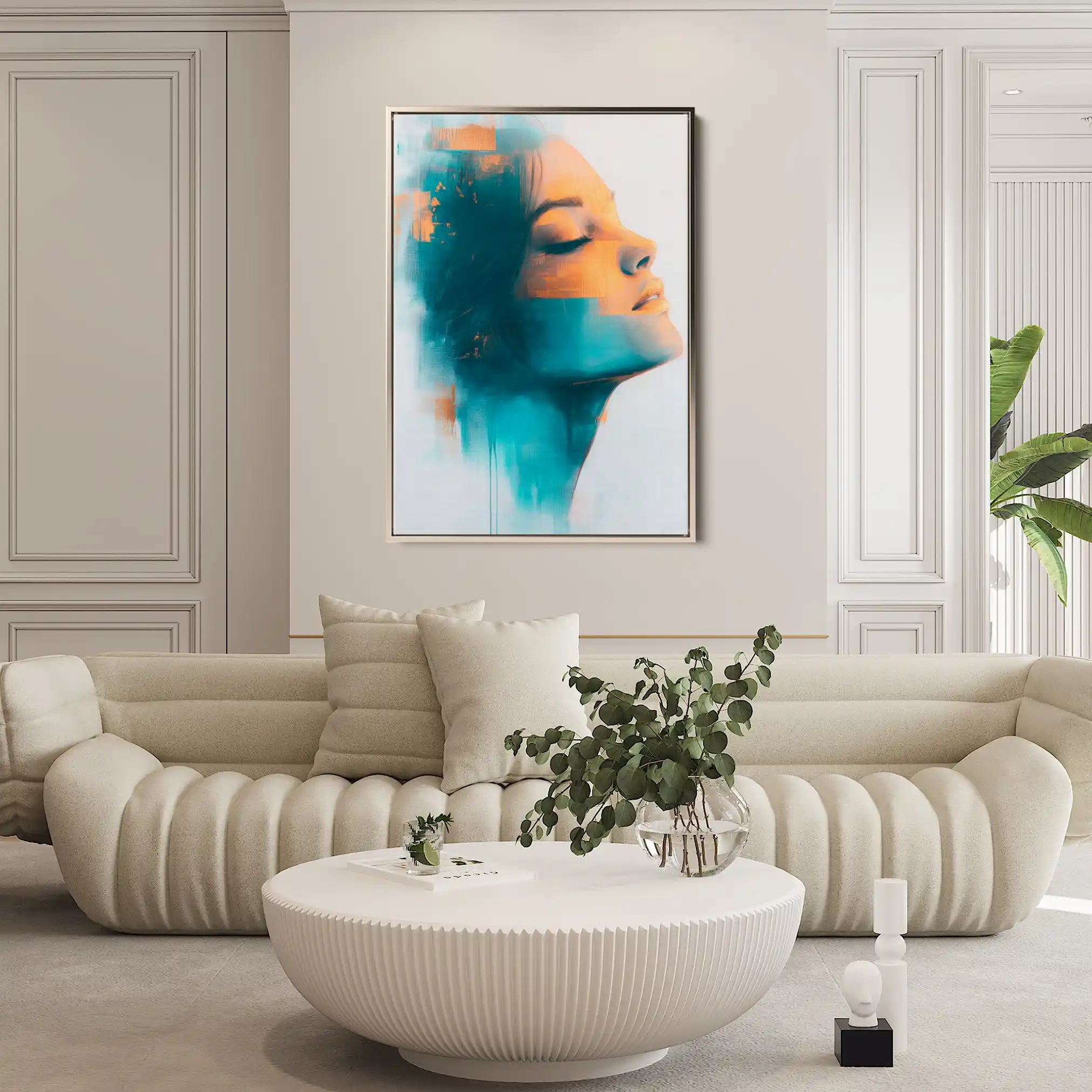 Portrait 089 Canvas Art 90 x 60 cm / Stretched on hidden frame