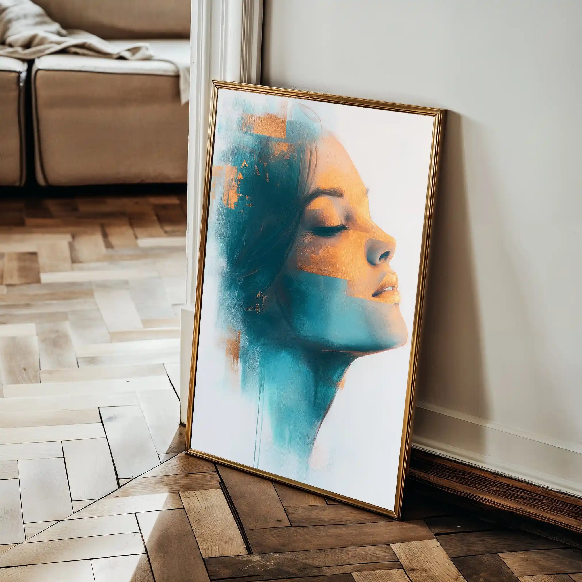 Portrait 089 Canvas Art 90 x 60 cm / Stretched on hidden frame